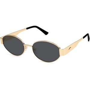 Gold Oval Sunglasses